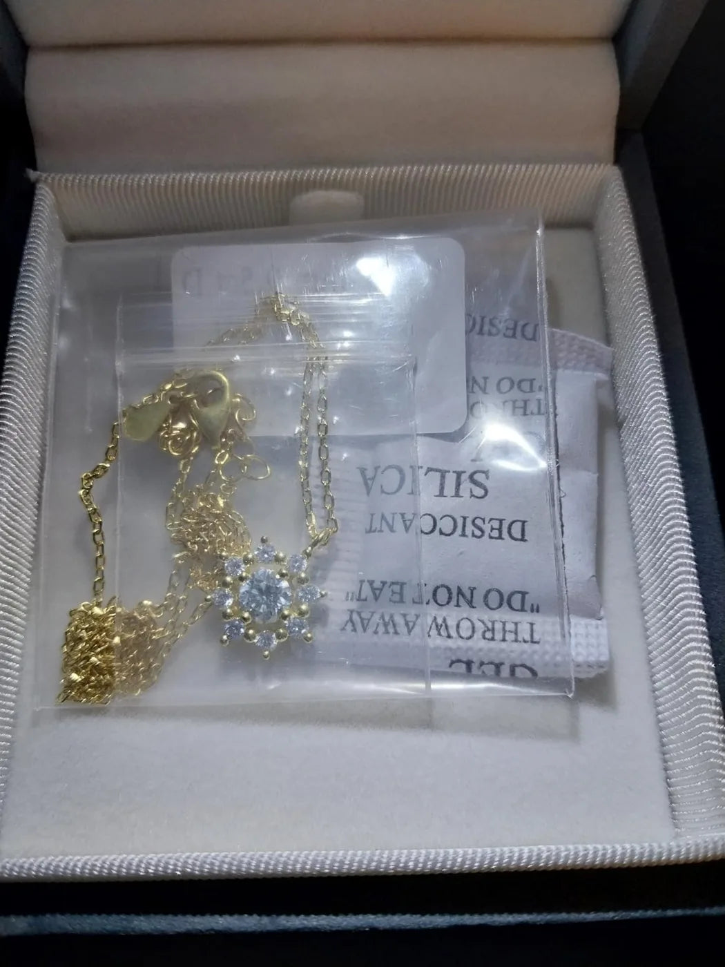 Customer photo 3 of S925 Sunflower Pendant Necklace
