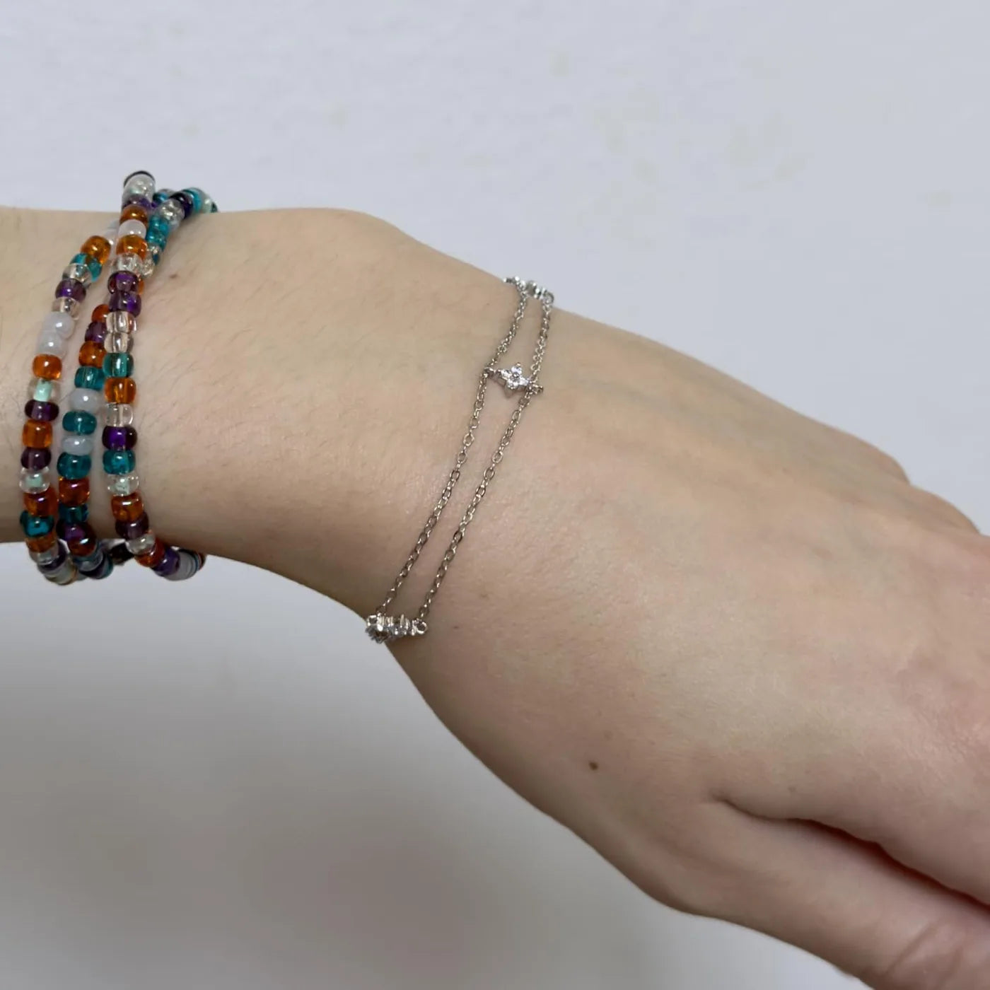 Customer photo 3 of S925 Star Double Layer Bracelet