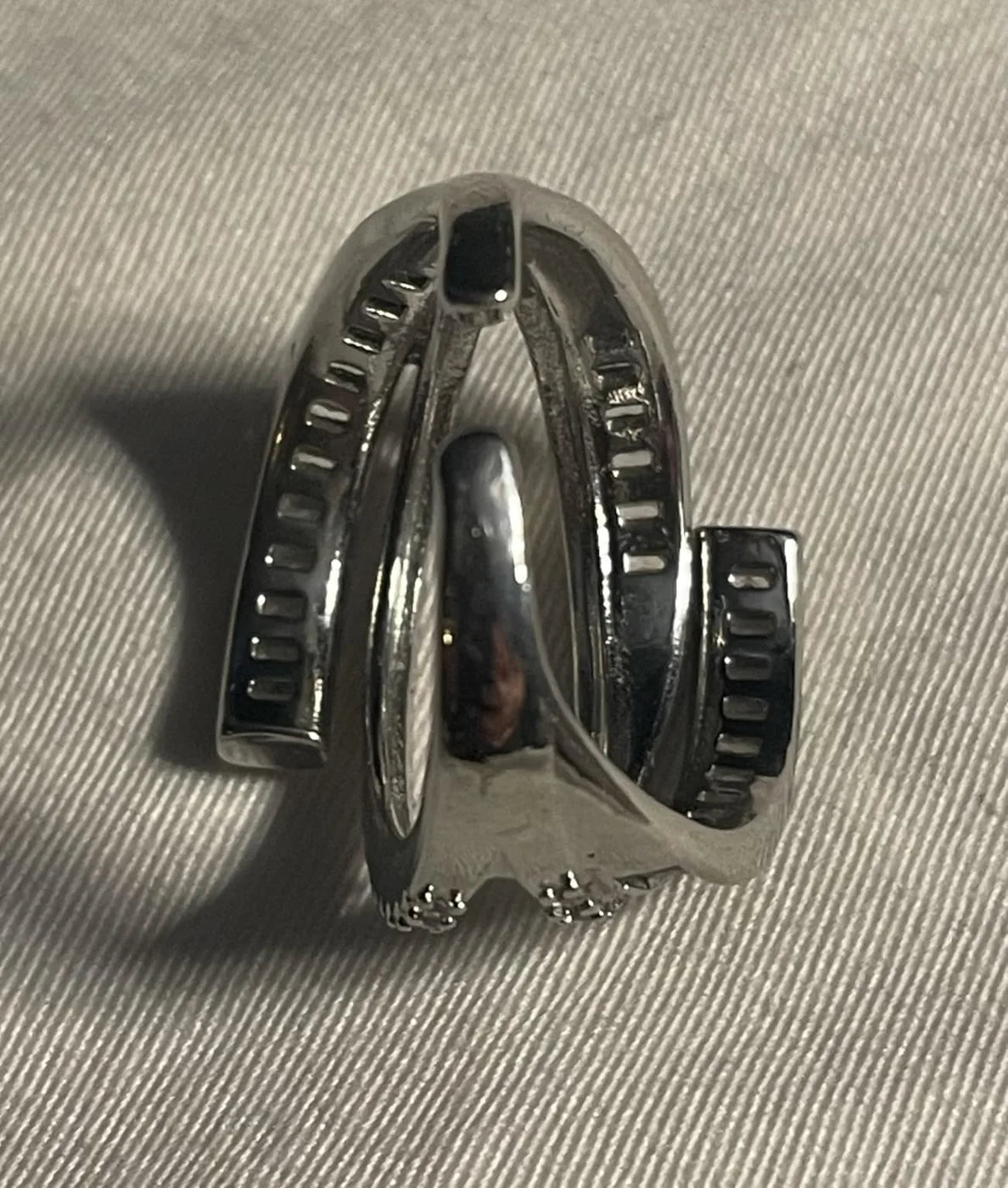 Customer photo 1 of Silver Multi-Layer CZ Ring