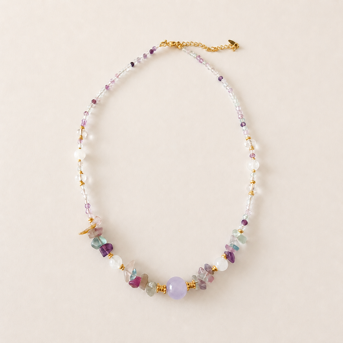 Amethyst Stone Chip Necklace