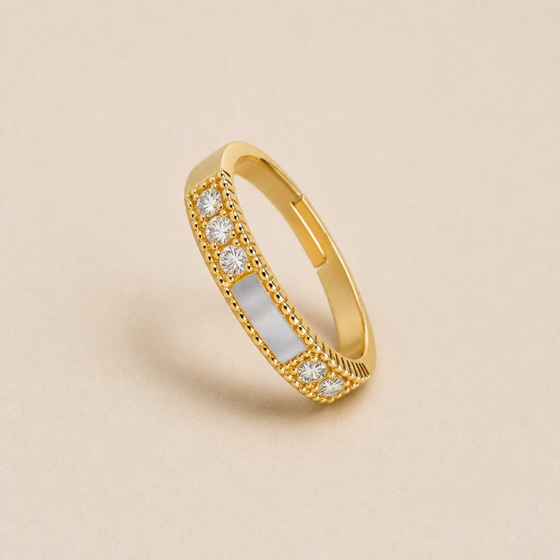 Gold Shell Open Ring