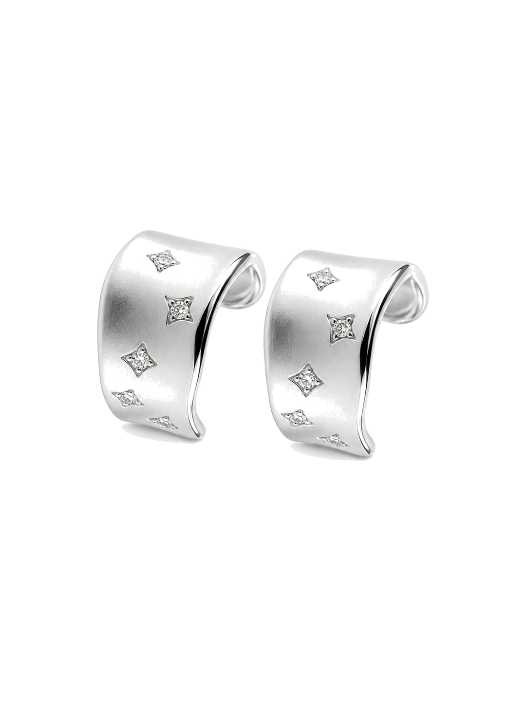 Four-Point Star Statement Earrings