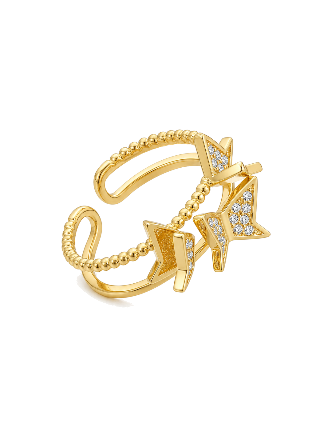 Zircon Butterfly Ring - Gold