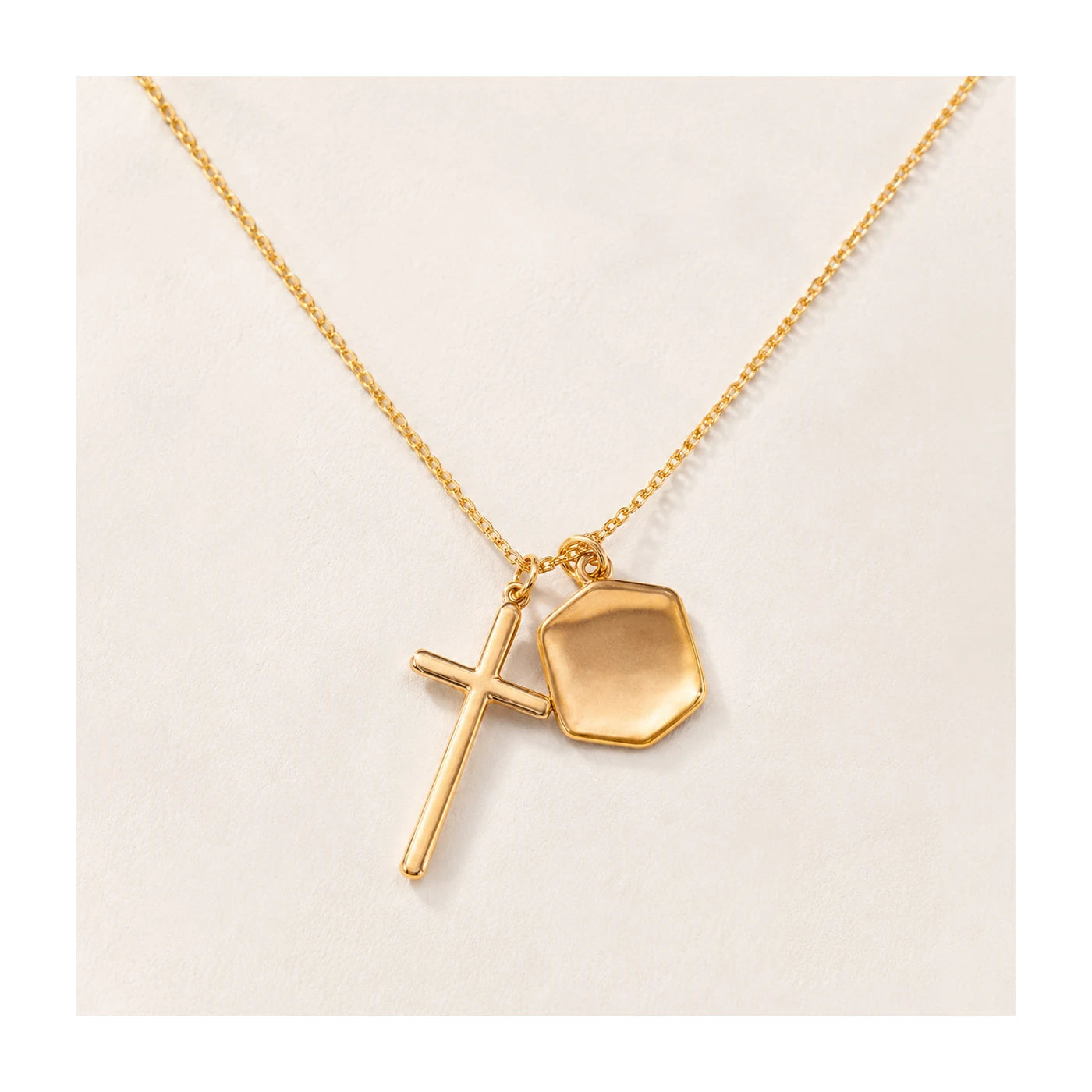 Layered Cross Pendant Necklace