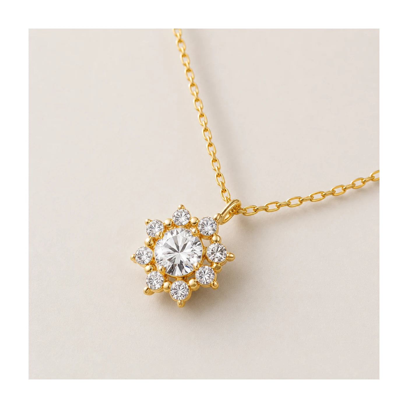S925 Sunflower Pendant Necklace