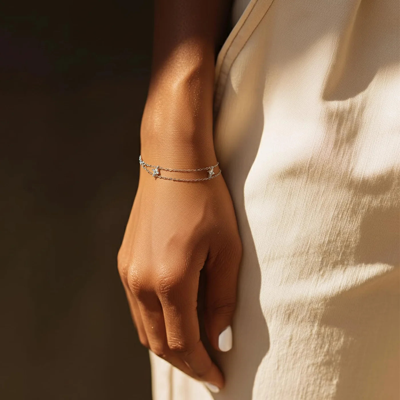 S925 Star Double Layer Bracelet lifestyle image