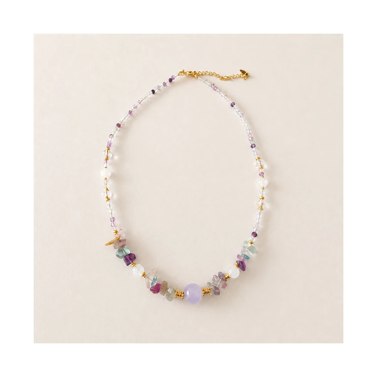 Amethyst Stone Chip Necklace
