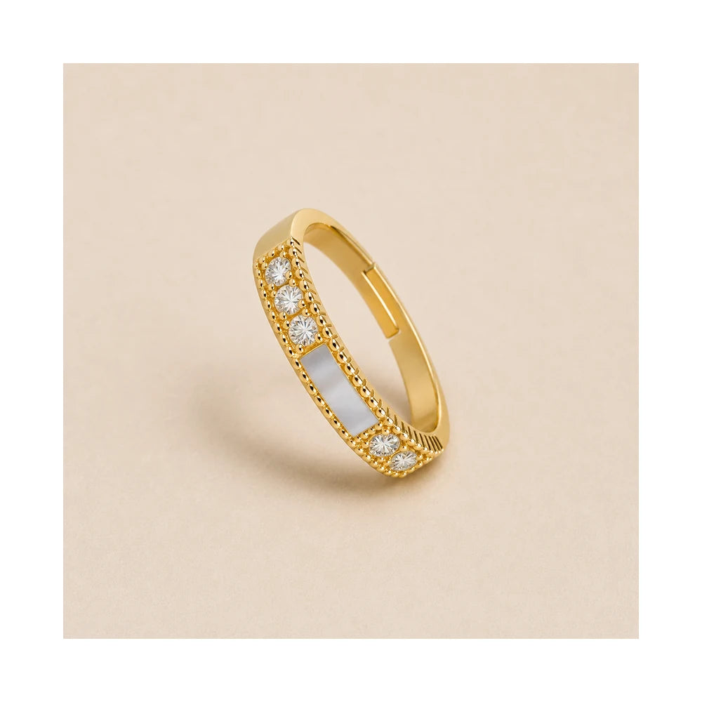 Gold Shell Open Ring