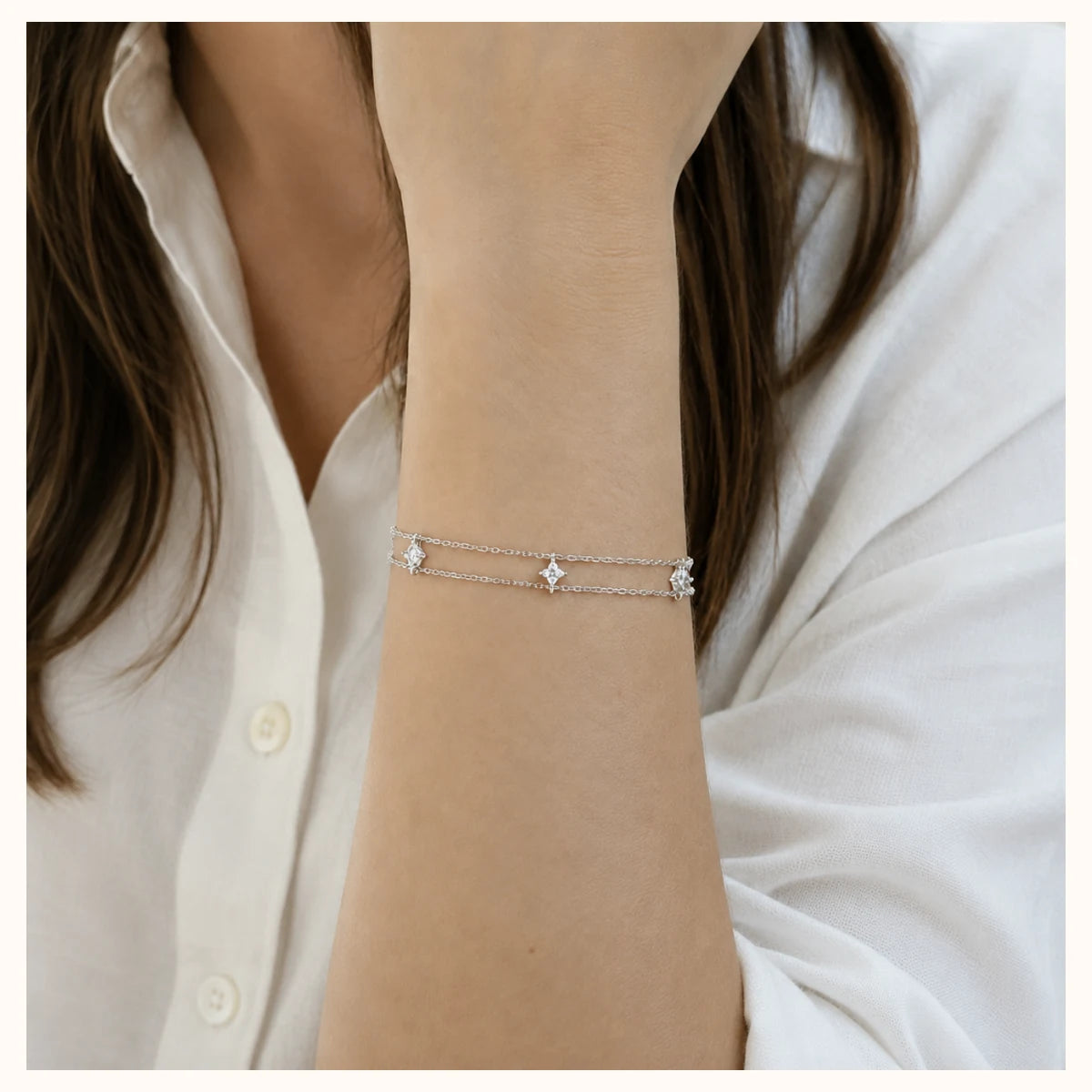 S925 Star Double Layer Bracelet alternate view